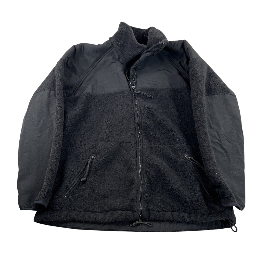 ECWCS Military Fleece Jacket M Black Cold Weather Liner Army Full Zip Outdoor